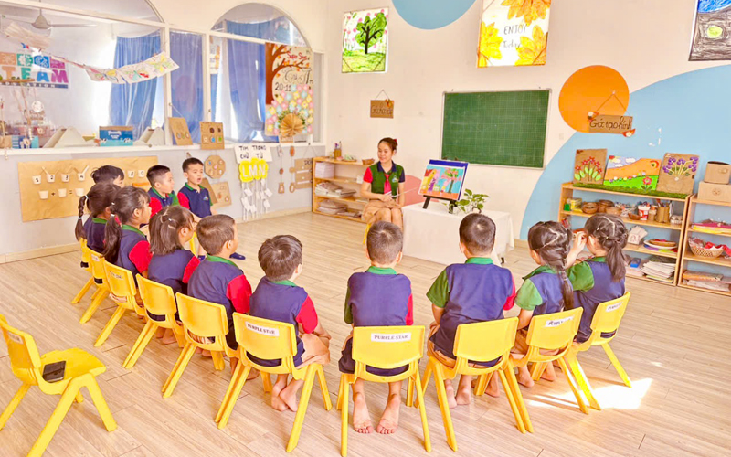 Bé học tiền tiểu học tại Global Star Talents